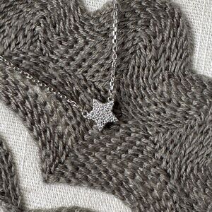 Pave Diamond Star Necklace
